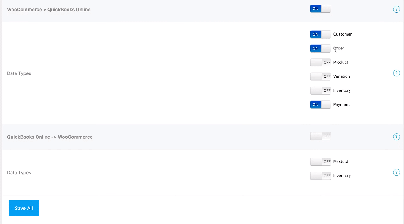 Setting Up Payment Methods - QuickBooks WordPress Integration